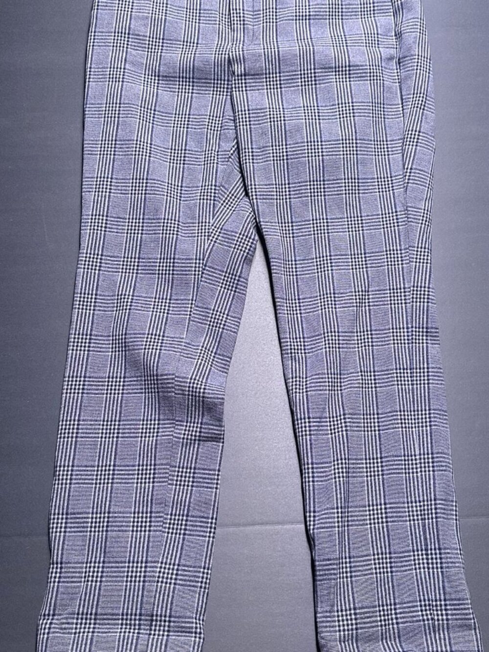Banana Republic Sloan Curvy Fit Gray Plaid Pants Trousers 4 EUC